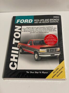 Chilton 1987-1996 Ford Pickup and Bronco Repair Manual book